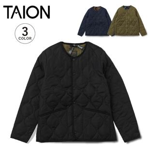 TAION 内羽绒服外套男女通用防寒羽绒服 黑色 深藏青色 深橄榄色