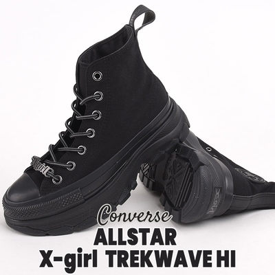 CONVERSE匡威ALL Star HI女士休闲帆布鞋X-girl TREKWAVE正品直邮