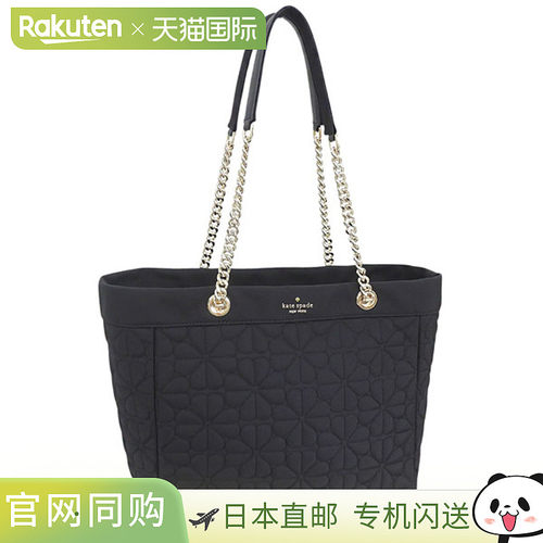 日本直邮Kate Spade 女士手提包黑色SPADE FLOWER QU XL 手提包 K