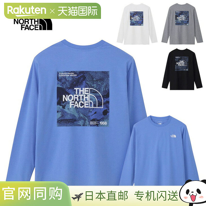 日本直邮The North Face 男士长袖T恤吸汗速干 弹力 UV防护 L/S E