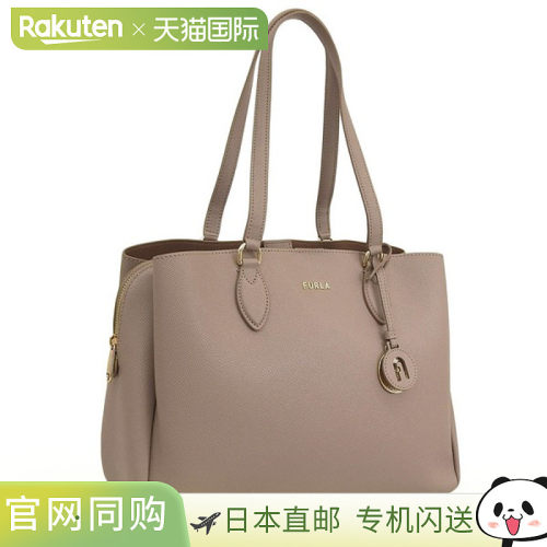 日本直邮Furla 女士手提包出口皮革灰色 MINERVA TOTE M BAG WB00