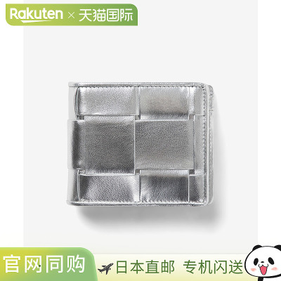 日本直邮GUIONNET PG201 TINY TILE 双折钱包 - 可折叠钱包牛皮和