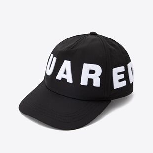 现货DSQUARED2 logo刺绣男防晒遮阳鸭舌帽棒球帽 D2二次方春夏新品