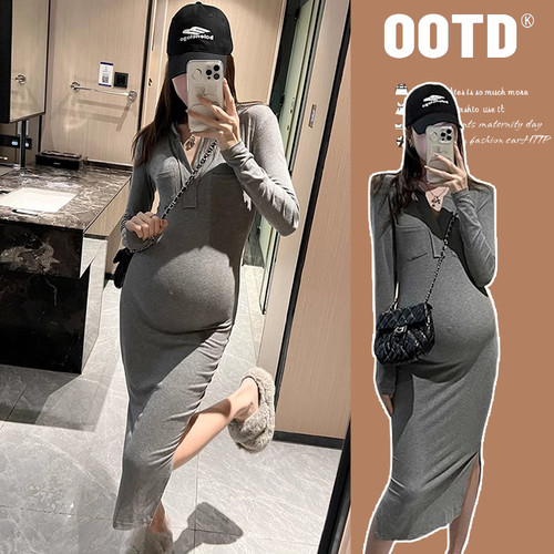 孕妇装长袖性感时尚弹力长袖修身