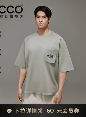 ECCO×白山联名胶囊系列 简约户外短袖T恤男女同款EW251T005