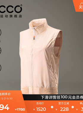 ECCO爱步高尔夫马夹舒适轻薄防泼高尔夫马甲女EG251J028
