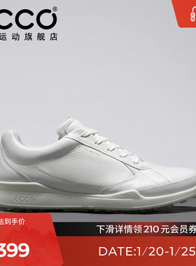 ECCO高尔夫鞋男爱步 皮面轻便低帮 高尔夫健步BIOM混合131654