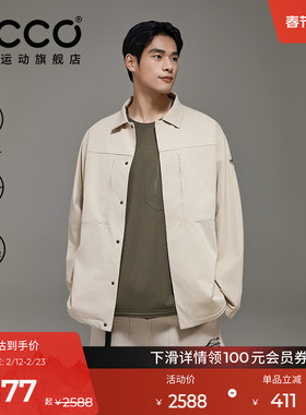 ECCOx白山联名胶囊系列户外休闲防泼水软壳男女外套EW251J010