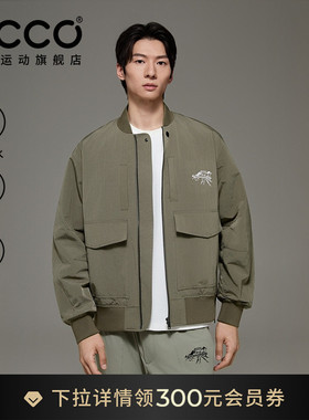 ECCO×白山联名系列 简约百搭防水透气棒球服男外套女EW253J008
