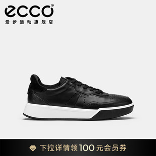 男 街头球鞋 25年夏季 复古增高板鞋 539814 新款 ECCO爱步小白鞋