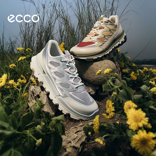 ECCO爱步防水网面登山徒步鞋