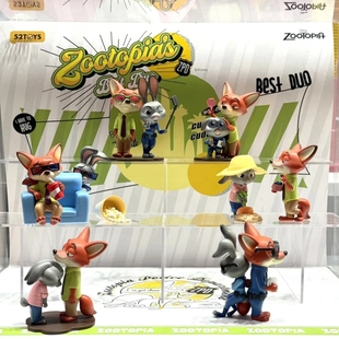 正版52TOYS疯狂动物城的拍档系列盲盒公仔周边手办潮玩礼物