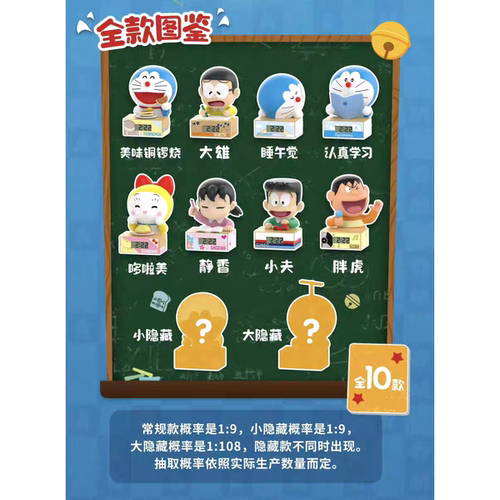 麦和哆啦A梦周边课堂盲盒