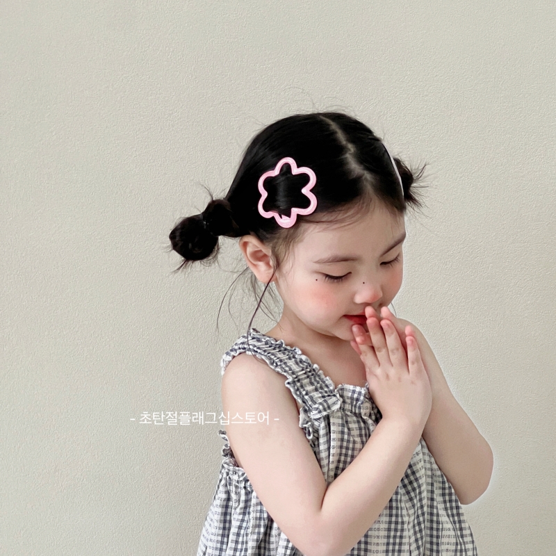 2025韩系儿童花朵发夹新款夏季
