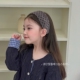 韩国灰色毛绒波点女孩宽边带齿防滑头箍儿童发箍女童碎发头饰秋冬
