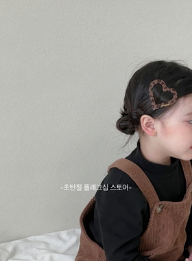 韩系豹纹宝宝碎发夹新款儿童新年发卡刘海bb夹子女孩发夹女童头饰