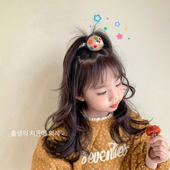 韩秋冬可爱创意卡通曲奇饼干儿童发圈不伤发弹力好女孩丸子头发绳
