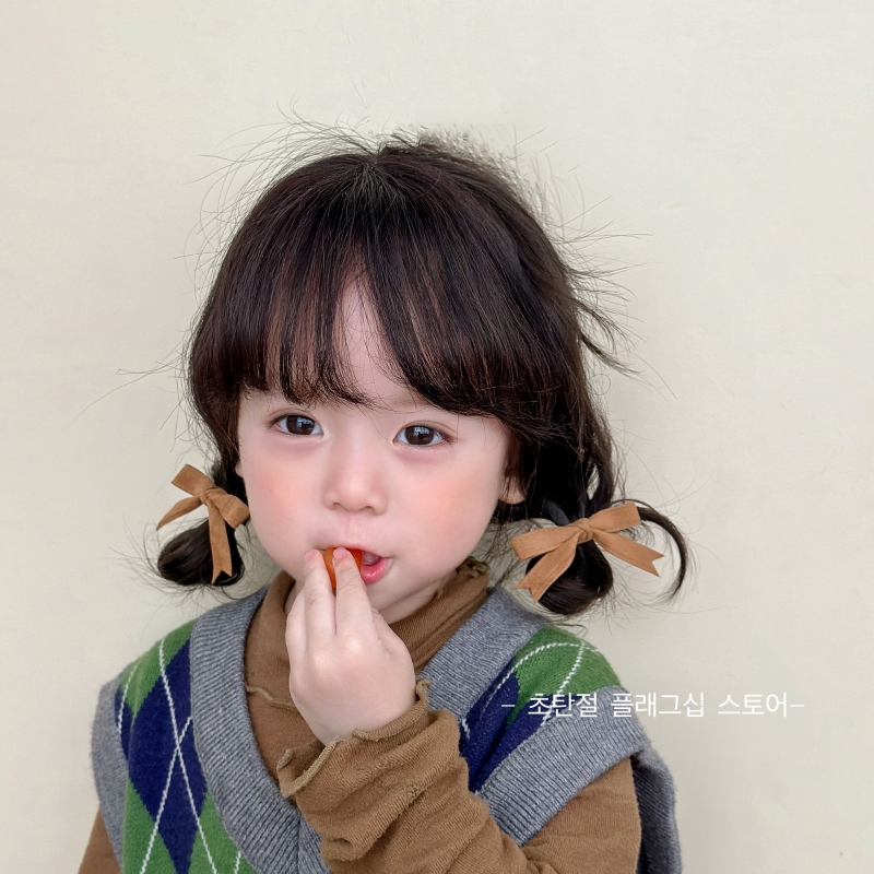 甜美小女孩美拉德蝴蝶结发夹