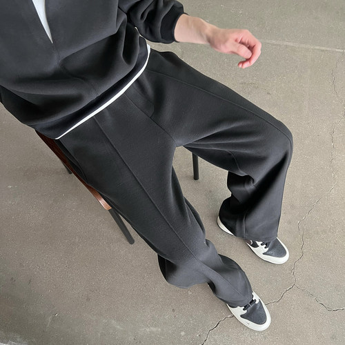 NickTian纯色直筒裤运动裤卫裤