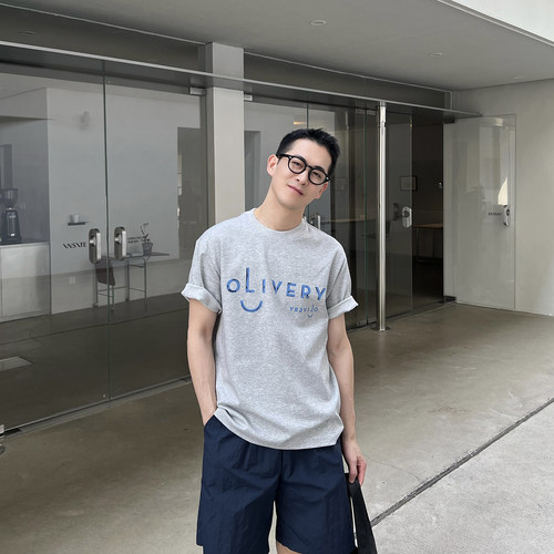 NickTian夏季新款字母短袖T恤