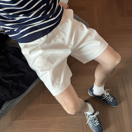 NickTian高级感肌理感牛仔短裤