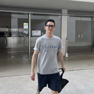 新款 Nick T恤男夏季 领子不变形字母短袖 圆领休闲风舒适上衣 Tian