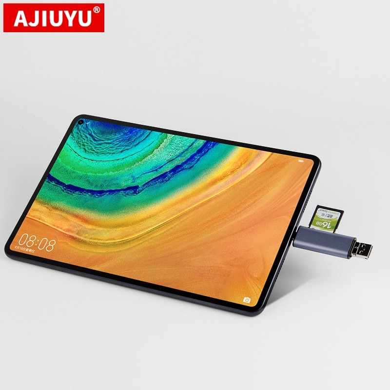 pro/11/m6/m5荣耀v7畅享平板电脑2畅玩c5/c3读取tf/sd相机卡otg转换器