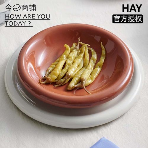 HAYBarro陶土餐盘餐碗耐热彩色