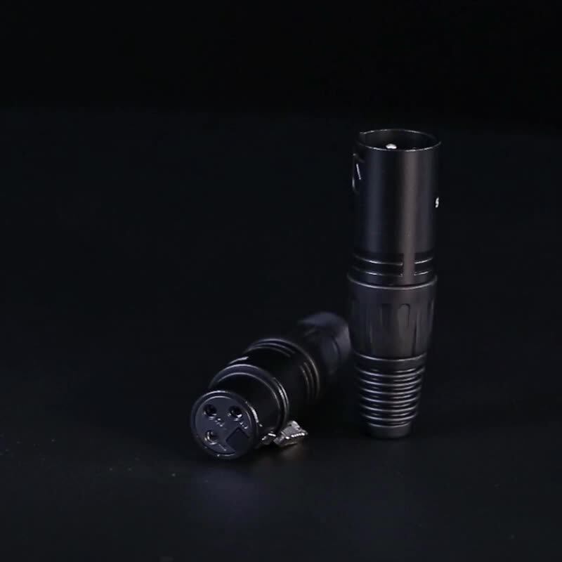 soundking音王c11-12 卡侬公母插头三芯话筒卡农头专业xlr转接头