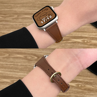 适用华为FIT4手表表带fit4pro智能腕表watchfit4小蛮腰皮质腕带FIT3运动fit2秋冬高级感new男女生时尚 替换带