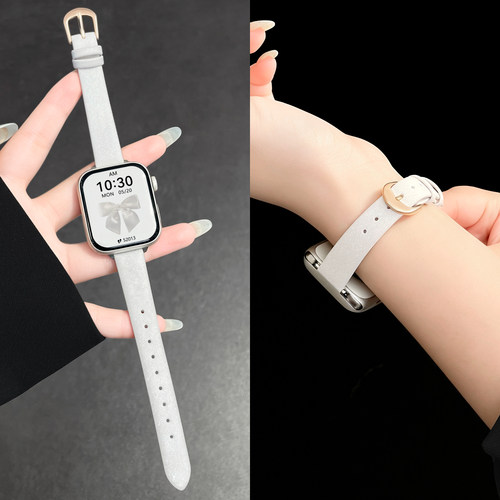 适用小米10pro手环表带新款陶瓷版韩系ins皮质9pro系列红米watch6手表带夏天remdi5运动腕表链4女生颜值透气8