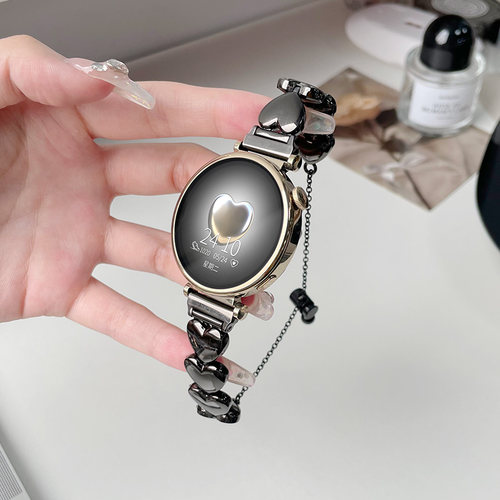 云顶华为gt手表立体爱心手链表带