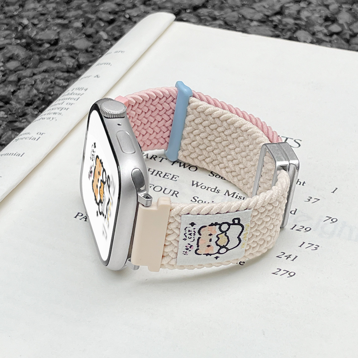 适用华为fit5手表带编织磁吸华为watch fit3运动fit4pro智能表带夏季高颜值fitnew智能女士专用新品小众时尚 - 实物图