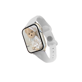 适用iwatch9表带apple watch蝴蝶扣液态硅胶夏天苹果手表8/7/6/5/4/SE运动腕带44/40/41/45mm替换带云顶创想