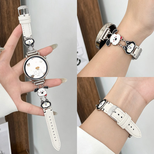 适用华为gt7表带新款watch6智能运动表watchgt5皮质女款专用gt6秋冬高级感gt4高级感哈士奇7pro系列女生41mm
