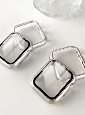 适用Applewatch苹果S11手表S10表壳watch8/9手表applewatch ultra保护套SE保护壳41/45/42/46mm保护壳膜配件