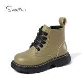 Martens, демисезонные детские короткие сапоги, высокие сапоги для девочек, мягкая подошва