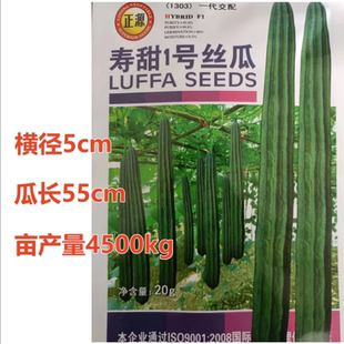 寿甜1号棱丝瓜种子早熟角瓜种籽子农家高产蔬菜苗子口感脆甜