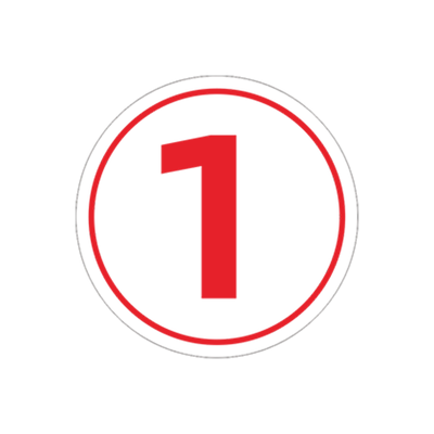 机台座号10cm比赛选手车队数字贴