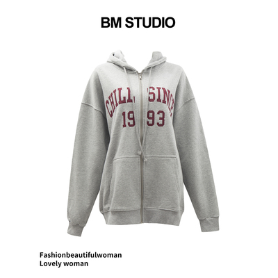 bm卫衣宽松显瘦休闲百搭开衫外套