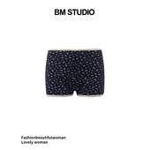 Brandy 子 性感辣妹纯欲超短显腿长裤 girl新款 bm华夫格碎花短裤