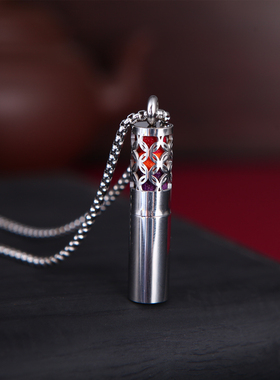 韩版嘻哈不掉色个性潮精油瓶吊坠