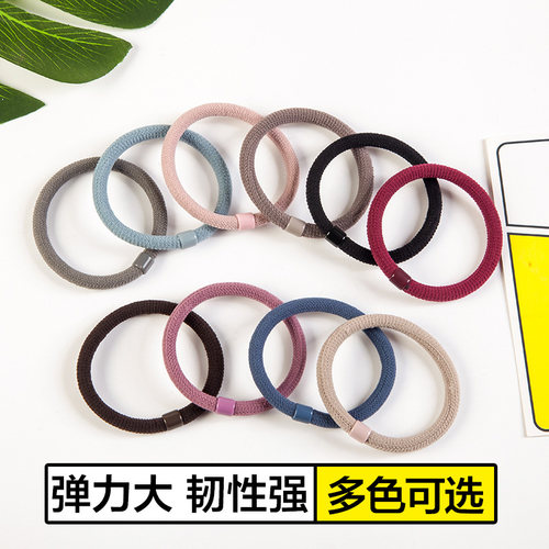 韩版甜美发绳加粗高弹力彩色网红