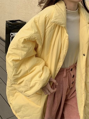 加绒加厚2025秋冬宽松韩版棉衣外套中长款小个子面包服棉服女