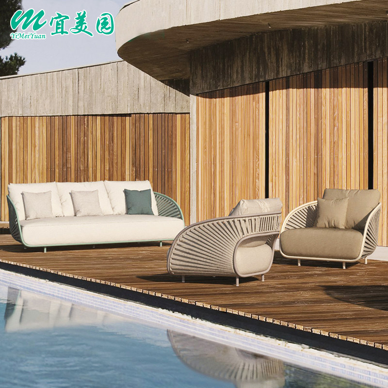 户外藤沙发庭院露台阳台酒店露台花园防水防晒藤家具休闲藤椅沙发,住宅家具,户外沙发,淘宝优惠券,粉丝福利购,淘宝优惠卷