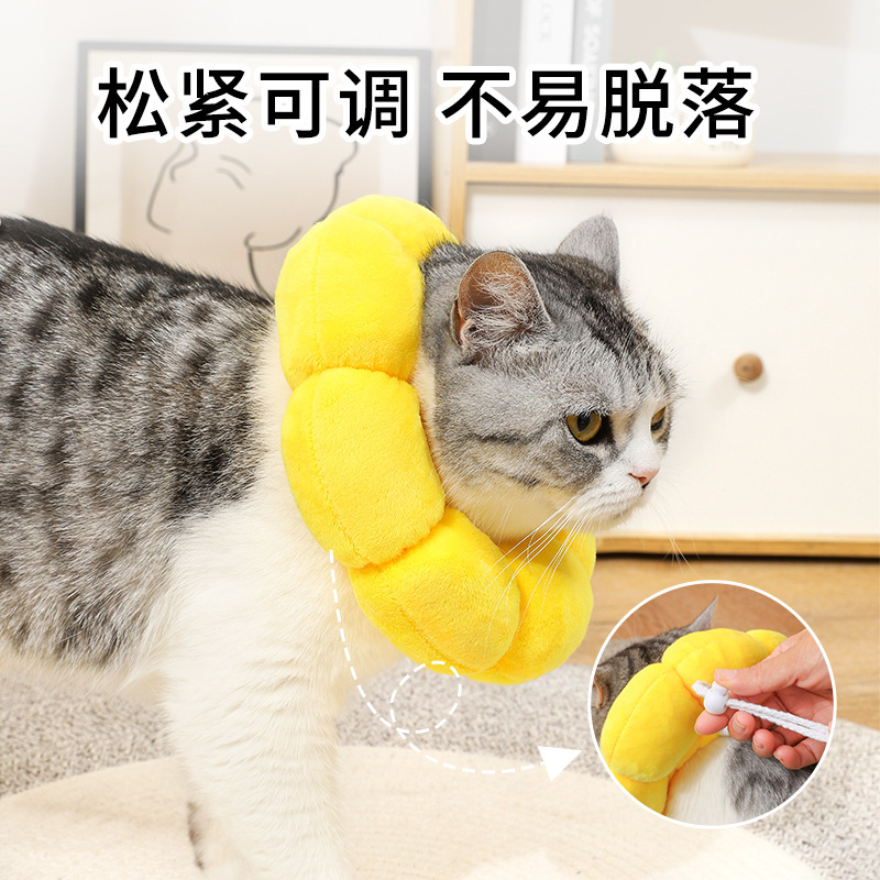 猫咪脖圈伊丽莎白圈升级软圈宠物公母猫狗绝育防咬防舔防抓圈头套