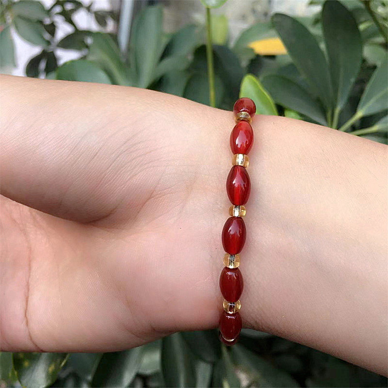 正品冰透红玛瑙手链女超细纤细款红色转运珠石头手串同学闺蜜礼物,珠宝/钻石/翡翠,手饰,淘宝优惠券,粉丝福利购,淘宝优惠卷