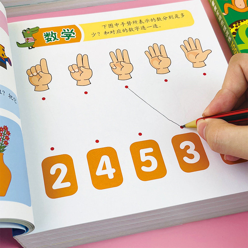 儿童左右脑潜能开发思维训练启蒙教材全套 幼儿黄金期2-3-4-5-6岁两三岁宝宝智力能力益智游戏幼儿园小中班大班思维开发训练练习册