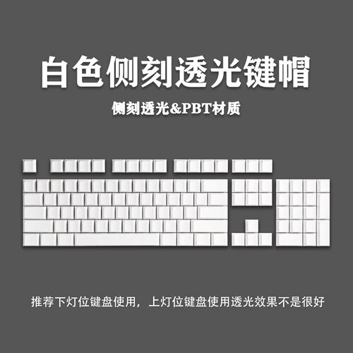 GANSS高斯侧刻闭口字符透光键帽
