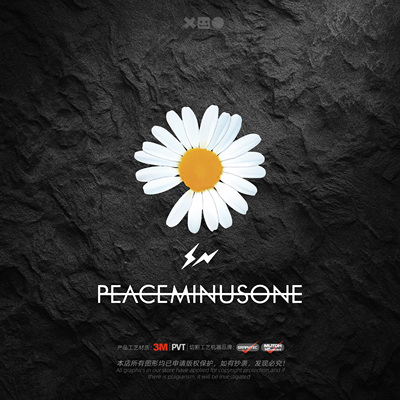 权志龙小雏菊3M镂空工艺不留胶